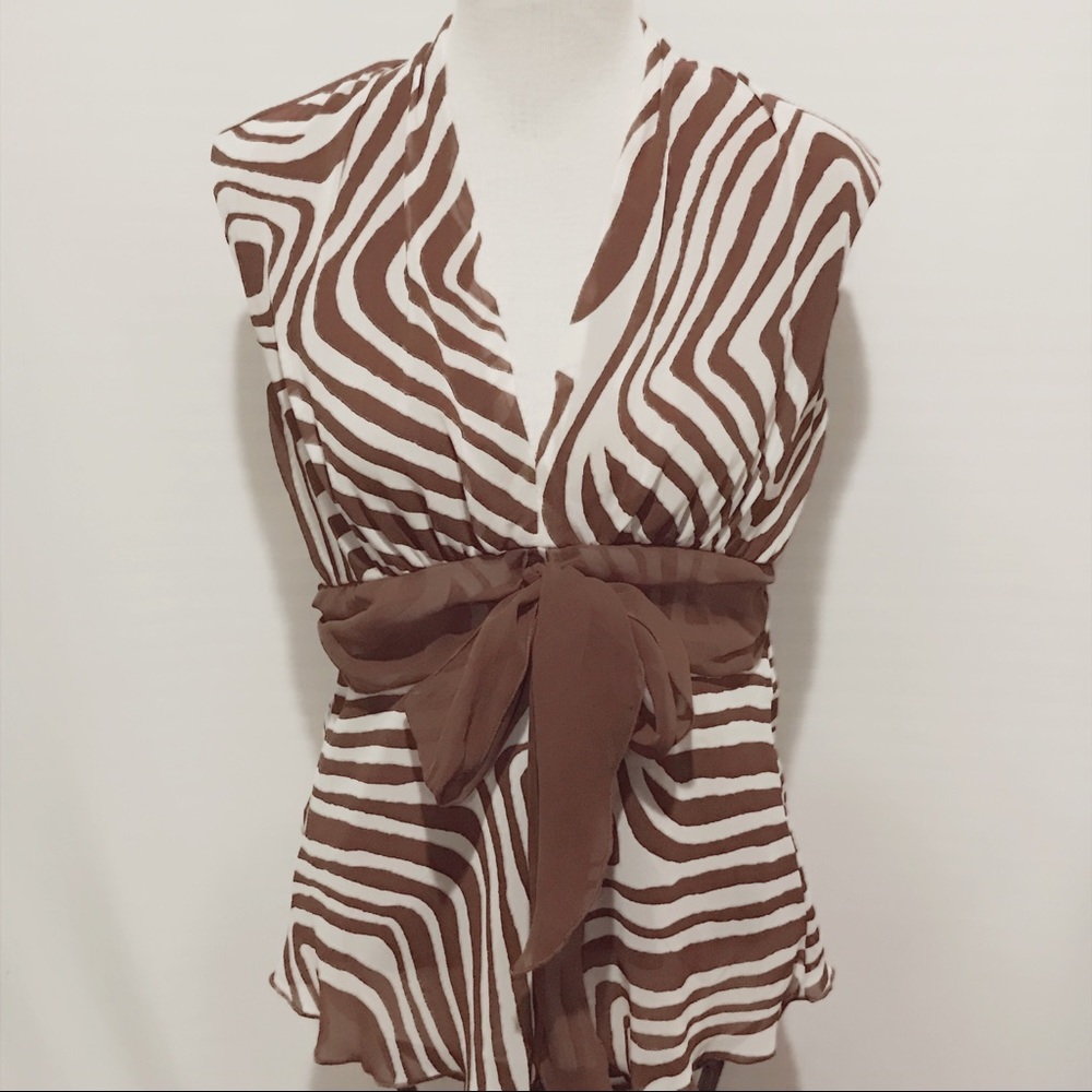 Jonathan Martin Top Sleeveless animal print L
